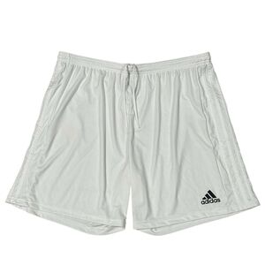 Adidas Men’s Athletic Shorts White 3 Stripes Logo Drawstring 2XL